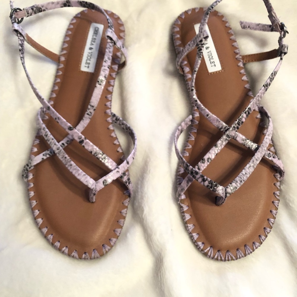 Chelsea and Violet sandals